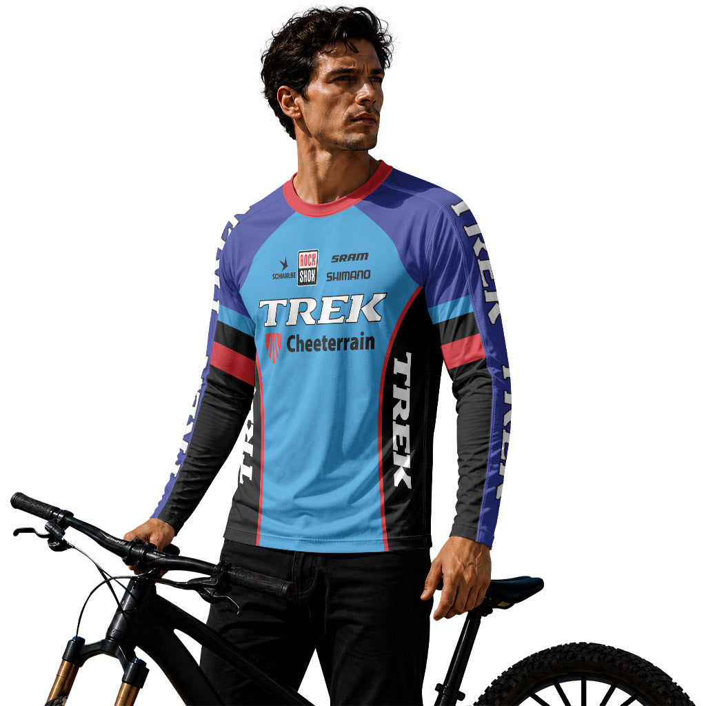 trek bicycle jerseys Factory Long Sleeve Mountain Bike Jersey Color:Pink Shad best satchel bag quality Italian thermal fabric Okuma Avenger Baitfeeder Spinning