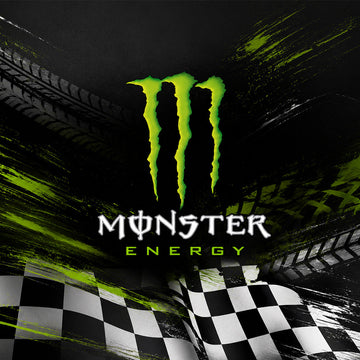 Monster Kawasaki Black White Long Sleeve Motocross Jersey