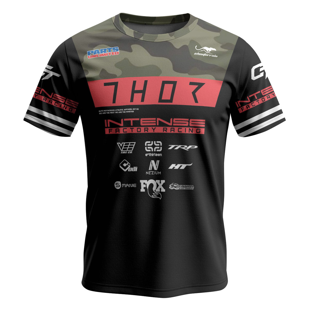 Aaron Gwin Black Red Short Sleeve Mountain Bike Jersey