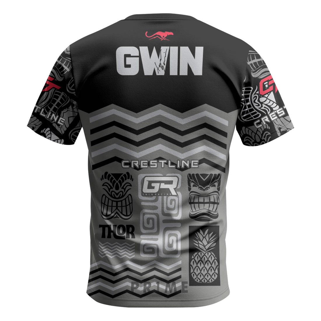 Aaron Gwin Crestline Black Grey Short Sleeve Mountain Bike Jersey