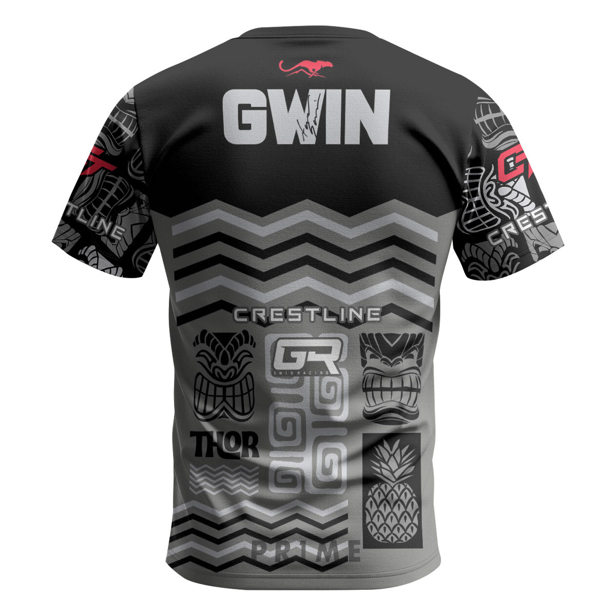 Aaron Gwin Crestline Black Grey Short Sleeve Mountain Bike Jersey