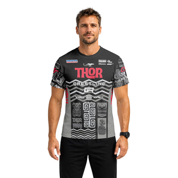 Aaron Gwin Crestline Black Grey Short Sleeve Mountain Bike Jersey