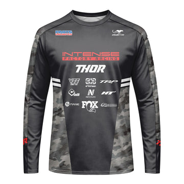 Aaron Gwin Gray Soldier Long Sleeve Mountain Bike Jersey