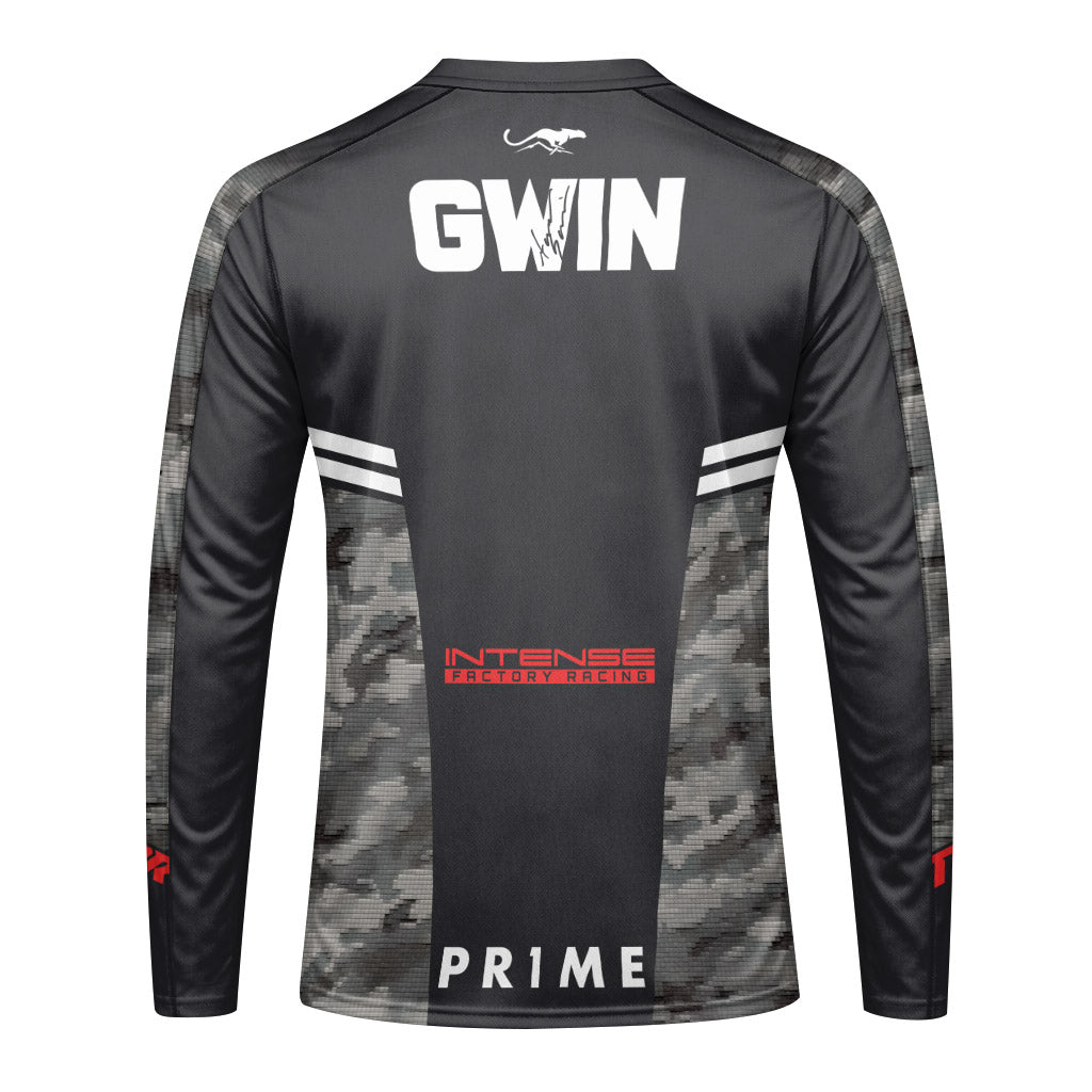 Aaron Gwin Gray Soldier Long Sleeve Mountain Bike Jersey