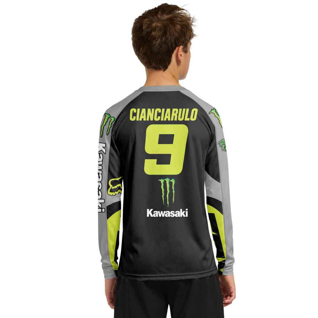 Adam Cianciarulo 09 Monster Youth Long Sleeve Motocross Jersey