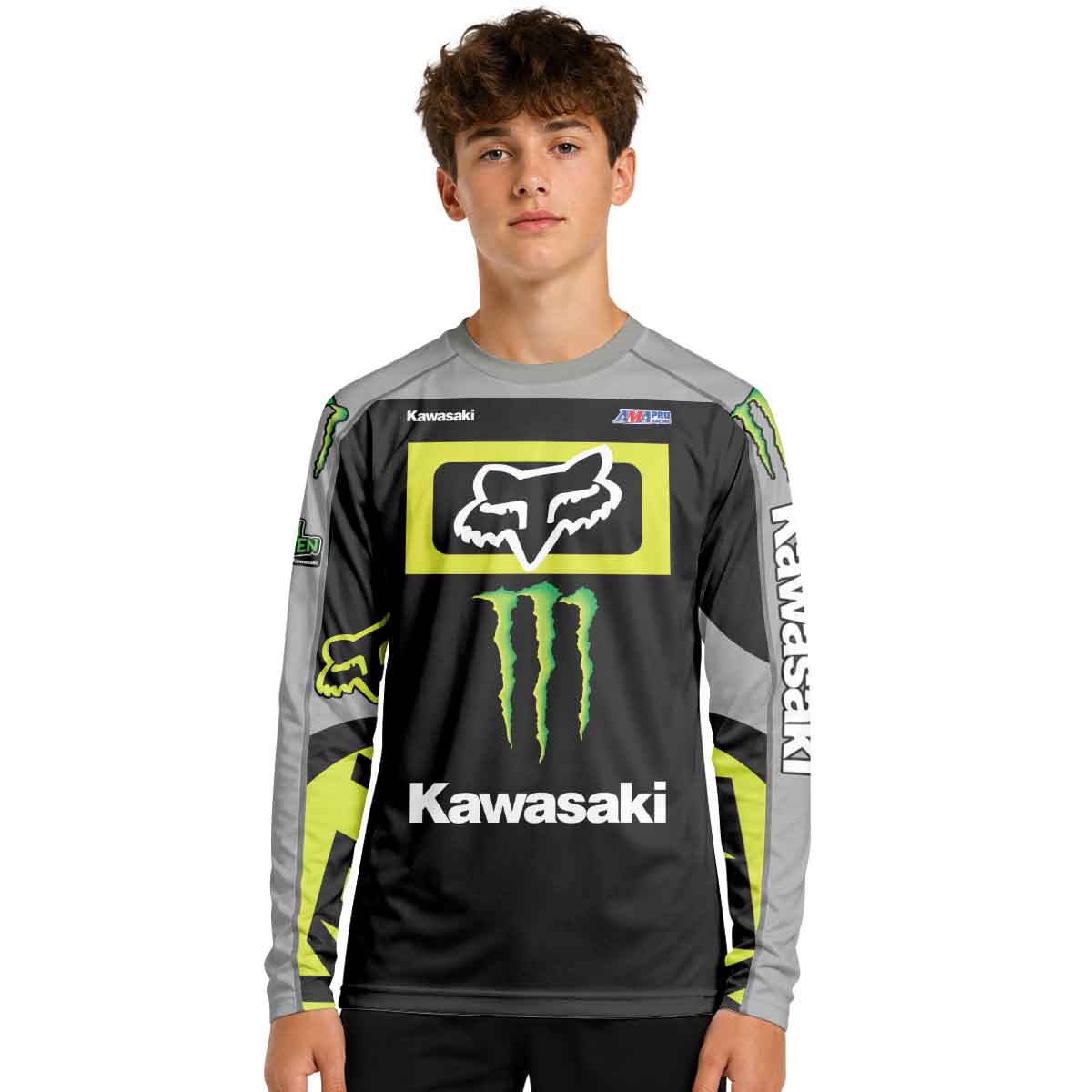 Adam Cianciarulo 09 Monster Youth Long Sleeve Motocross Jersey