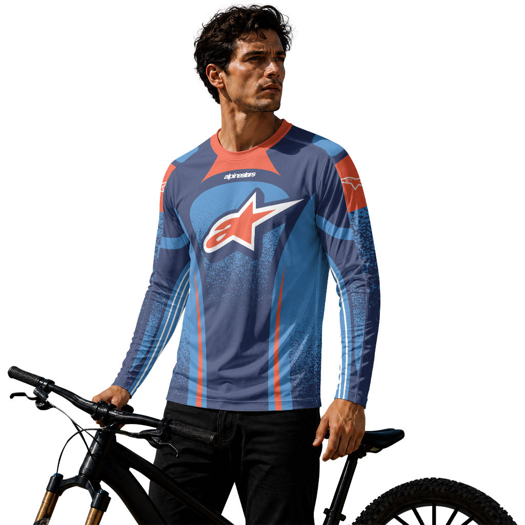 Alpinestars Cobalt Blaze Long Sleeve Mountain Bike Jersey