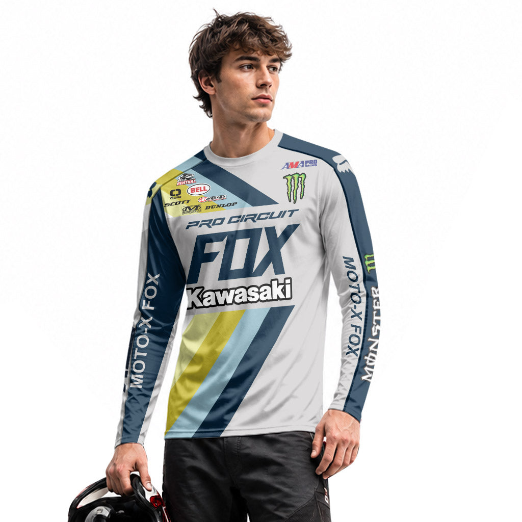 Austin Forkner 24 Kawasaki Long Sleeve Motocross Jersey
