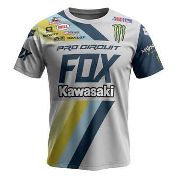 Austin Forkner 24 Kawasaki Short Sleeve Motocross Jersey