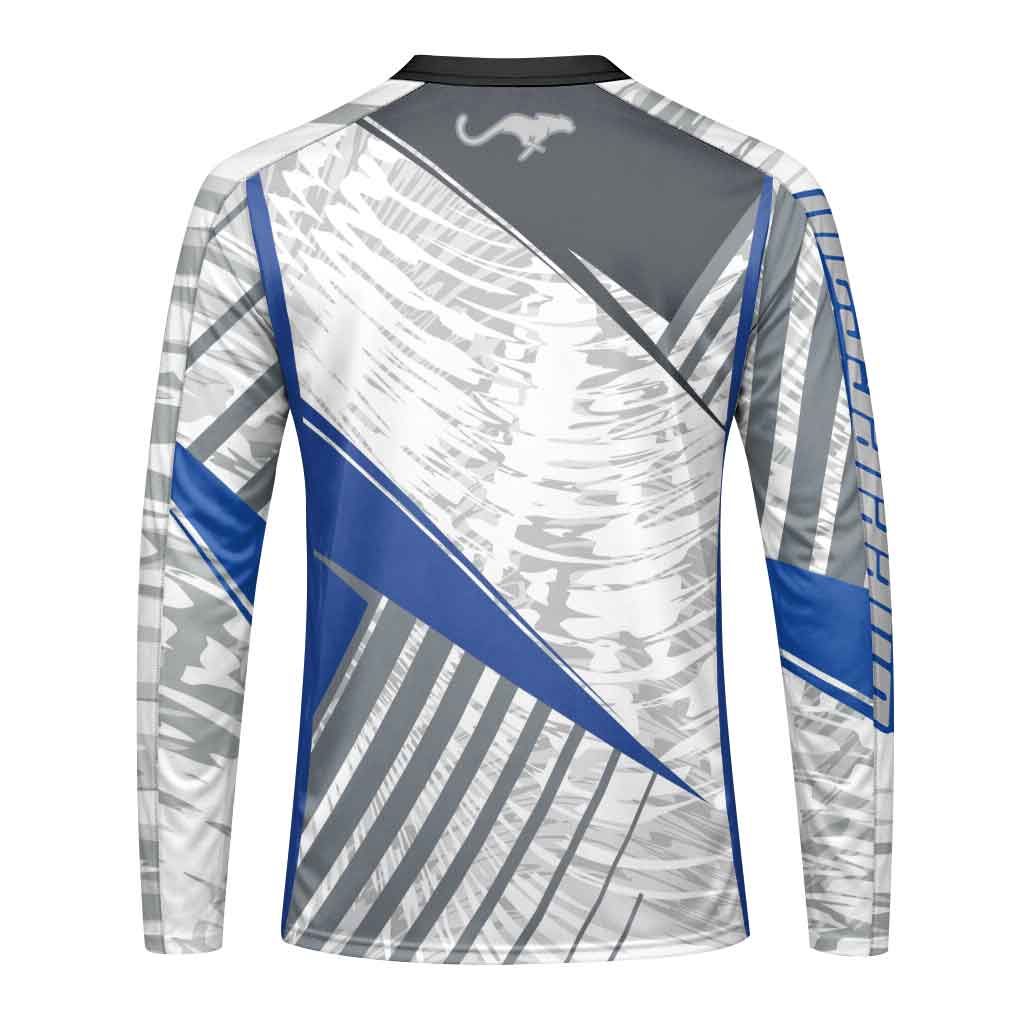 Cheeterrain Blue Horizon Long Sleeve Mountain Bike Jersey