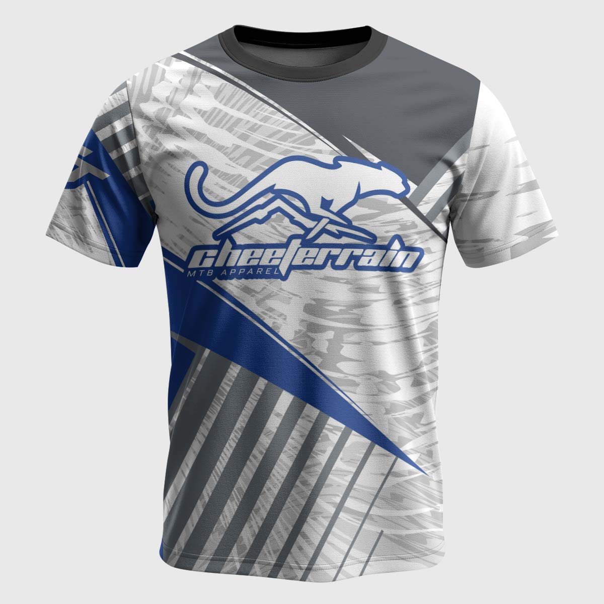 Cheeterrain Blue Horizon Short Sleeve Mountain Bike Jersey