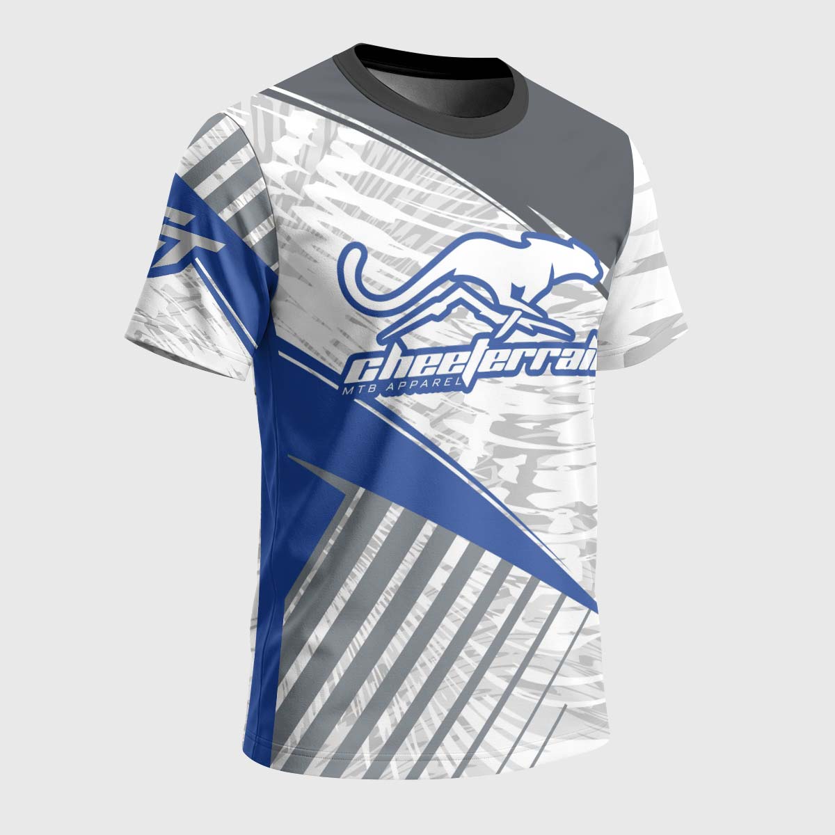 Cheeterrain Blue Horizon Short Sleeve Mountain Bike Jersey