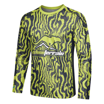 Cheeterrain Deep Zebra Long Sleeve Mountain Bike Jersey