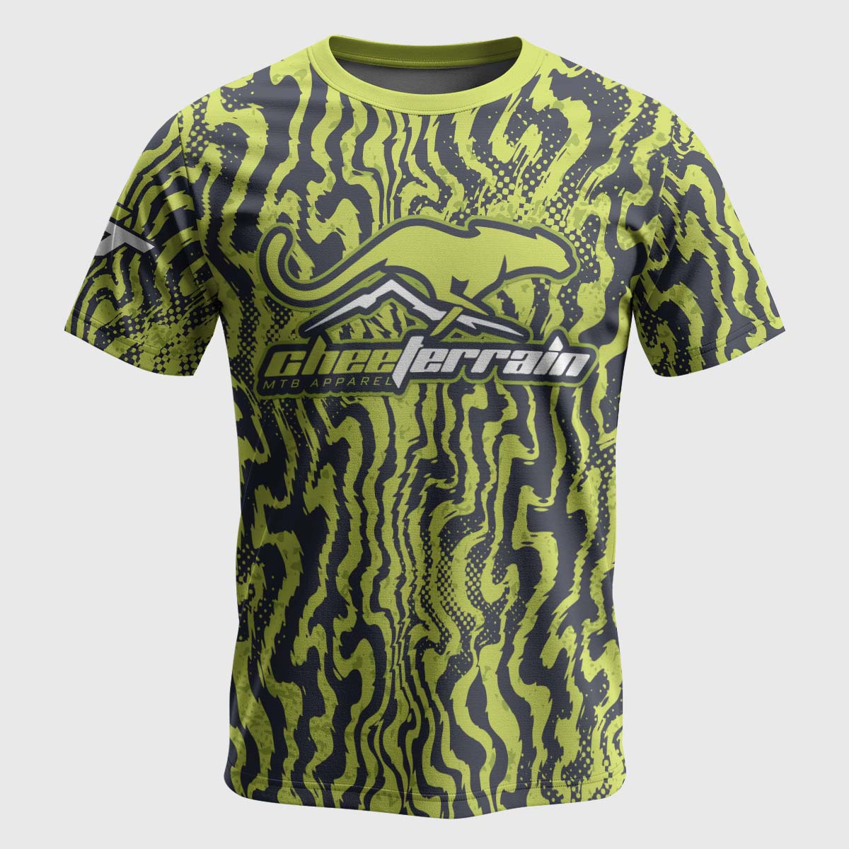 Cheeterrain Deep Zebra Short Sleeve Mountain Bike Jersey