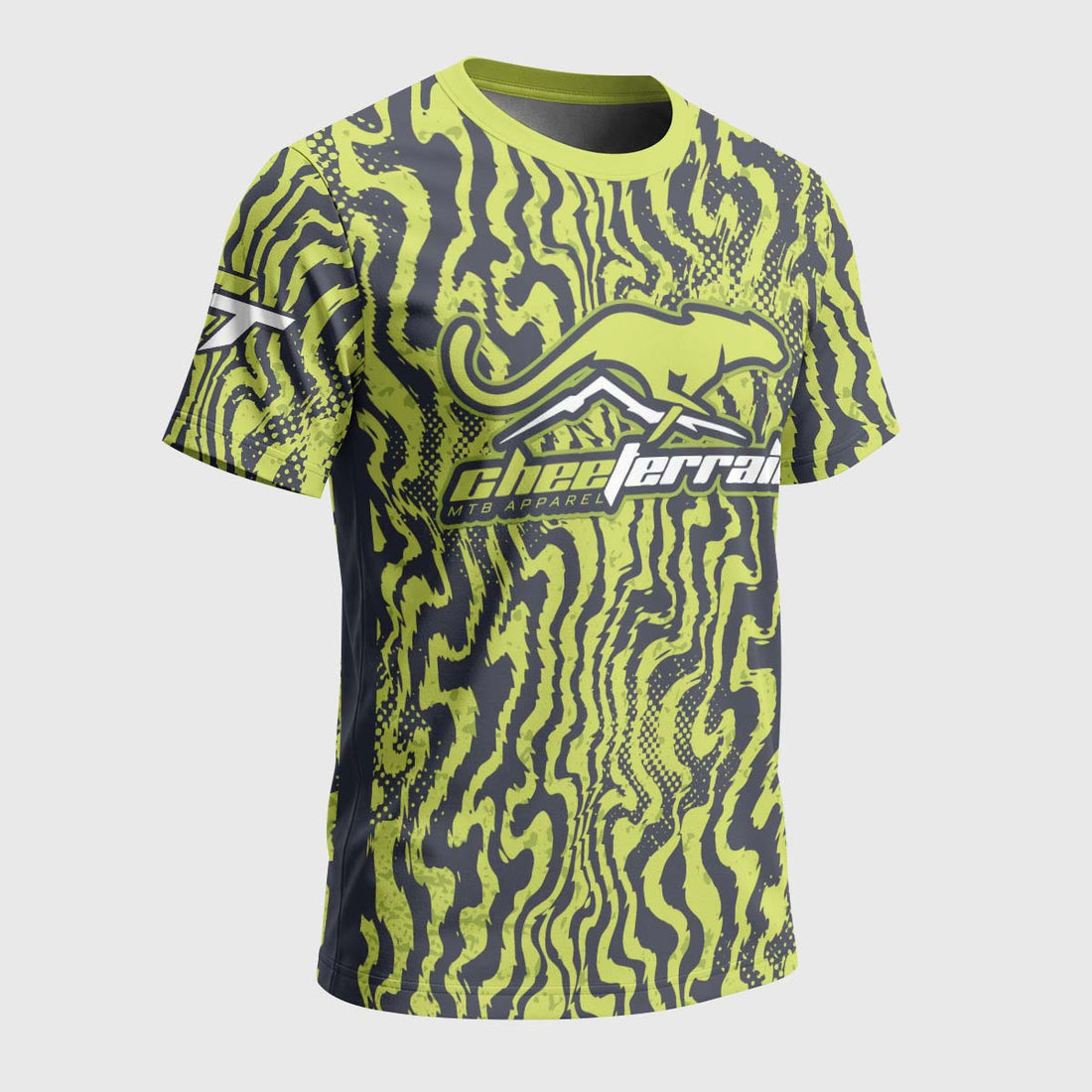 Cheeterrain Deep Zebra Short Sleeve Mountain Bike Jersey