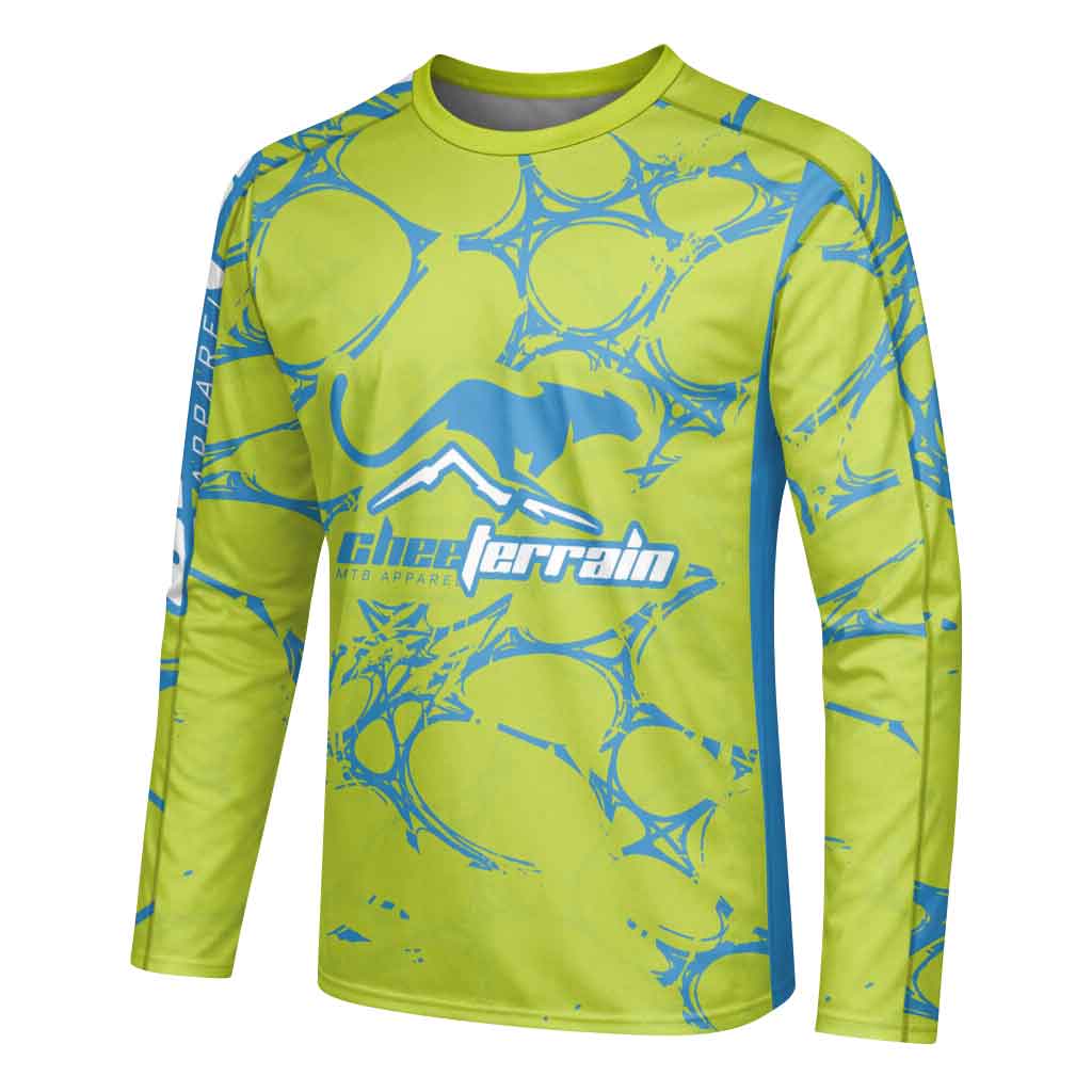 Cheeterrain Electric Stream Long Sleeve Mountain Bike Jersey