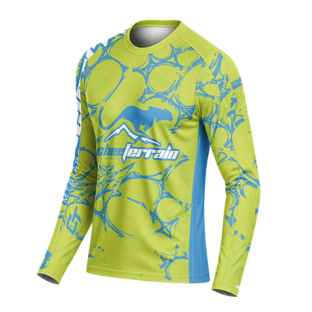Cheeterrain Electric Stream Long Sleeve Mountain Bike Jersey