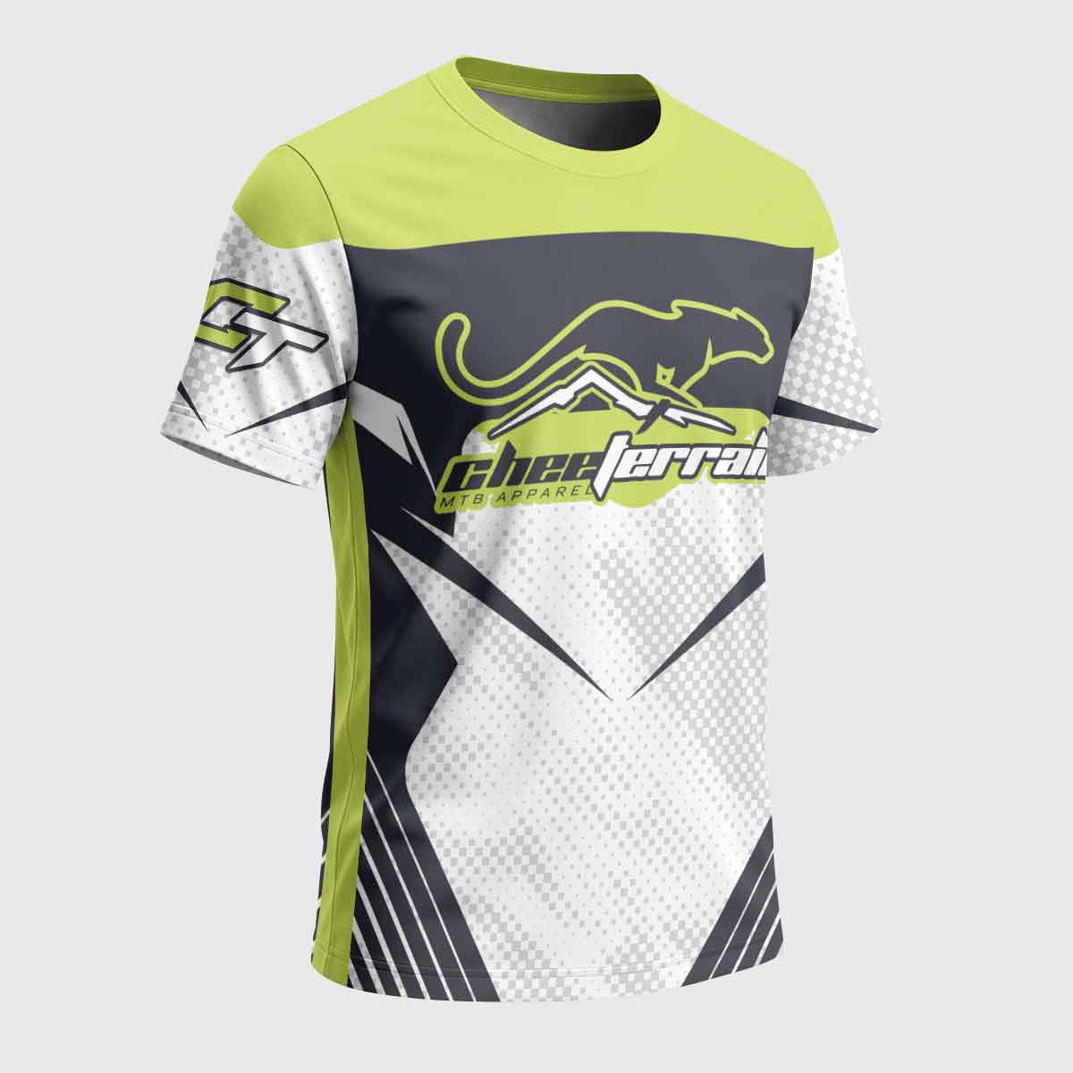 Cheeterrain Geometric Speed Short Sleeve Mountain Bike Jersey