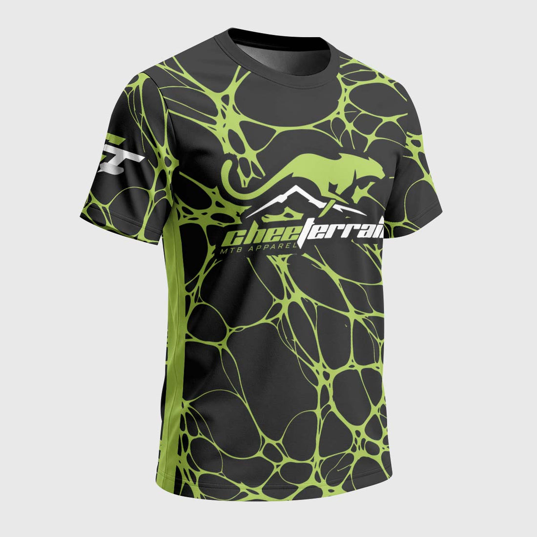 Cheeterrain Neon Web Short Sleeve Mountain Bike Jersey