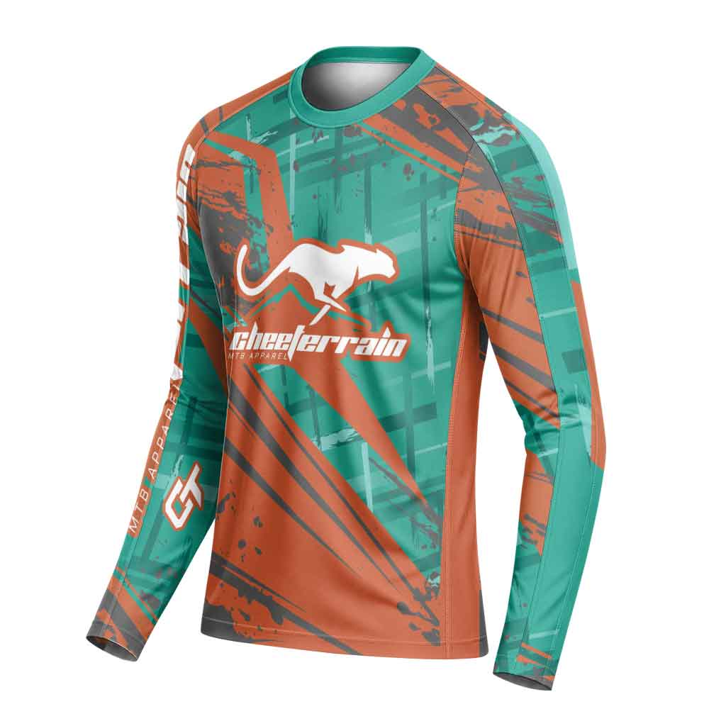 Cheeterrain Sunset Speed Long Sleeve Mountain Bike Jersey