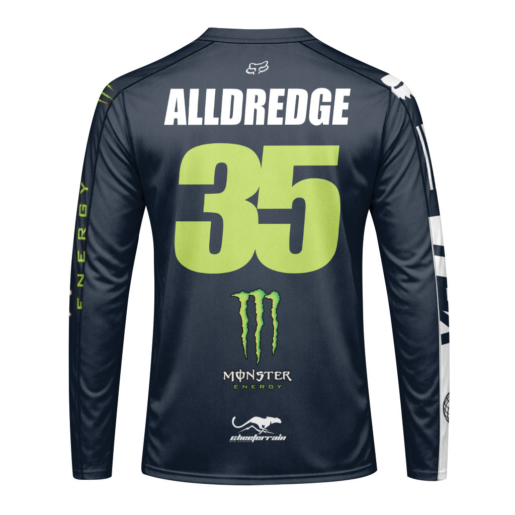 Chris Alldredge 35 Monster Long Sleeve Motocross Jersey