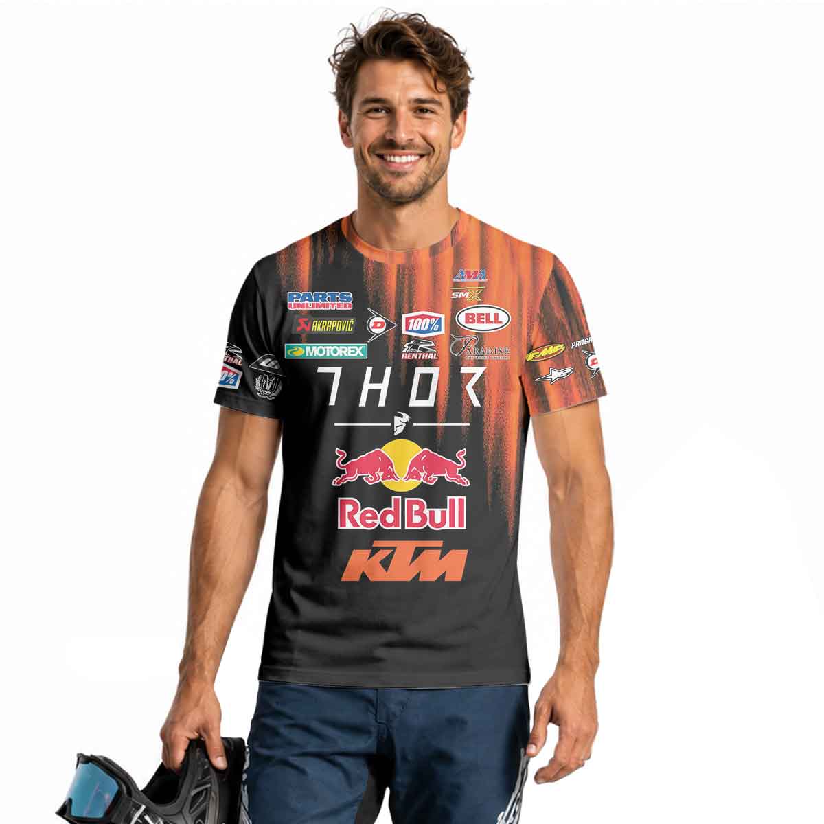 Cooper Webb 02 KTM Orange Black Short Sleeve Motocross Jersey
