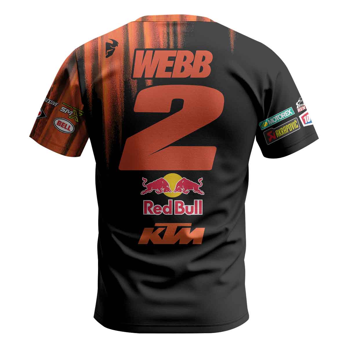 Cooper Webb 02 KTM Orange Black Short Sleeve Motocross Jersey
