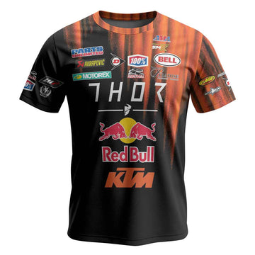 Cooper Webb 02 KTM Orange Black Short Sleeve Motocross Jersey
