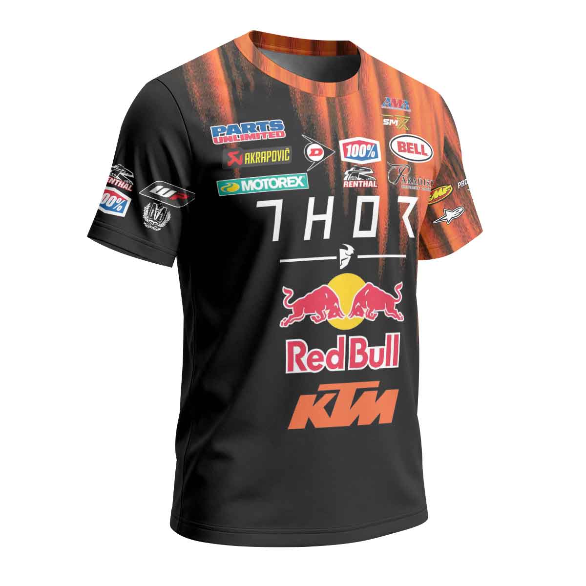 Cooper Webb 02 KTM Orange Black Short Sleeve Motocross Jersey