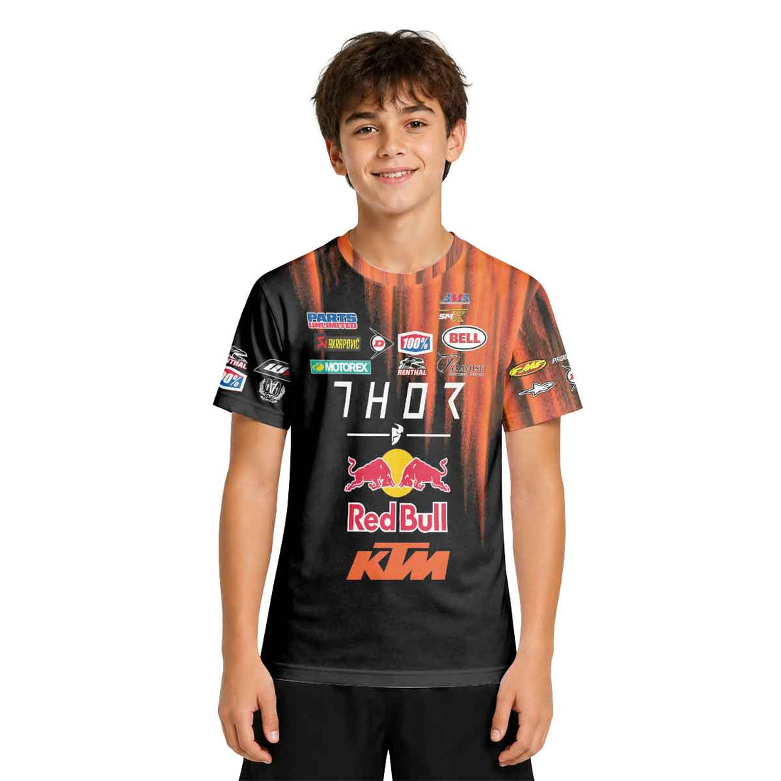 Cooper Webb 02 KTM Orange Black Youth Short Sleeve Motocross Jersey