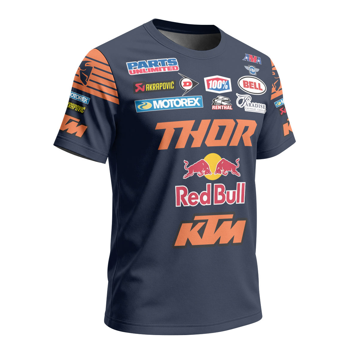 Cooper Webb 2 Thor Orange Blue Short Sleeve Motocross Jersey