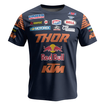 Cooper Webb 2 Thor Orange Blue Short Sleeve Motocross Jersey