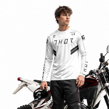 Cooper Webb 2 Thor White Long Sleeve Motocross Jersey