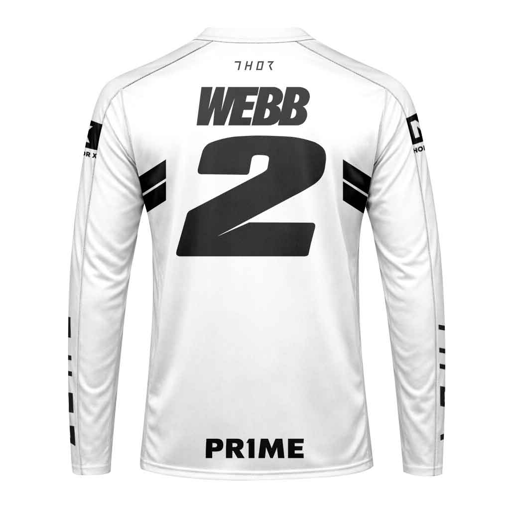 Cooper Webb 2 Thor White Long Sleeve Motocross Jersey