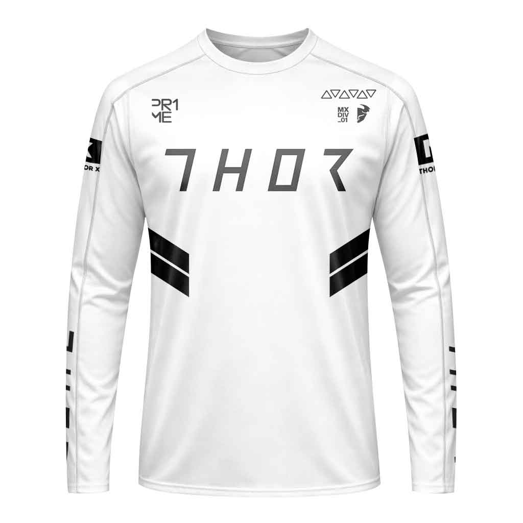 Cooper Webb 2 Thor White Long Sleeve Motocross Jersey