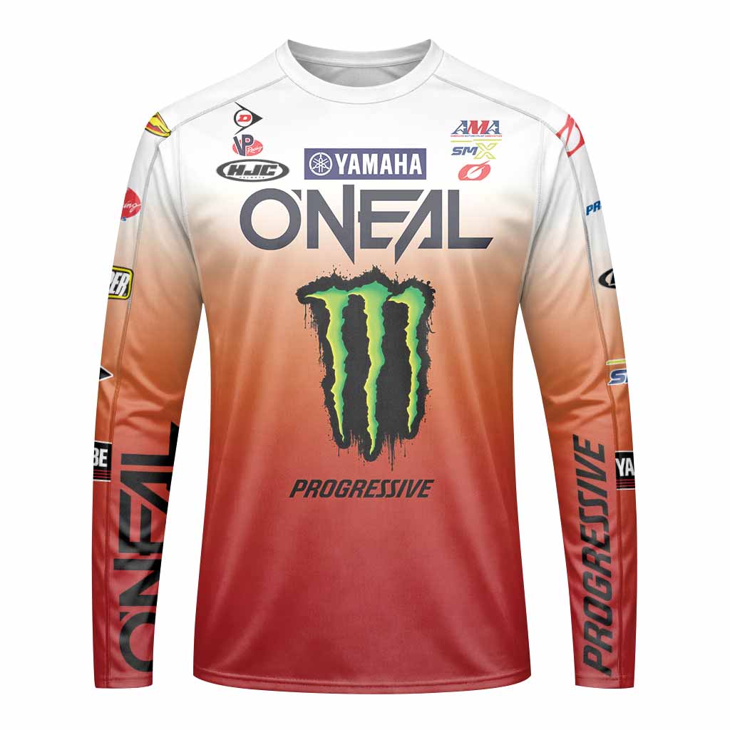 Cooper Webb 32 Oneal Orange Long Sleeve Motocross Jersey