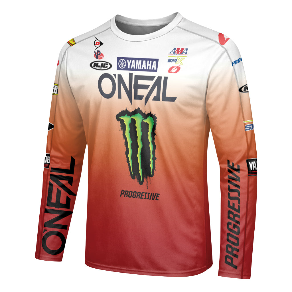 Cooper Webb 32 Oneal Orange Long Sleeve Motocross Jersey