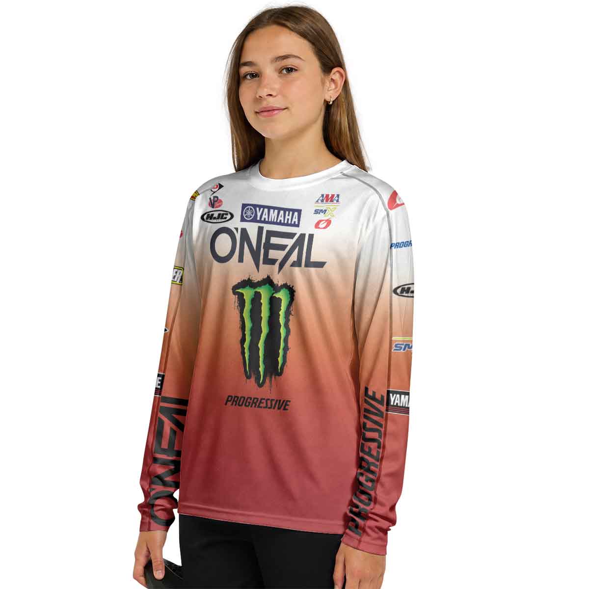 Cooper Webb 32 Oneal Orange Youth Long Sleeve Motocross Jersey