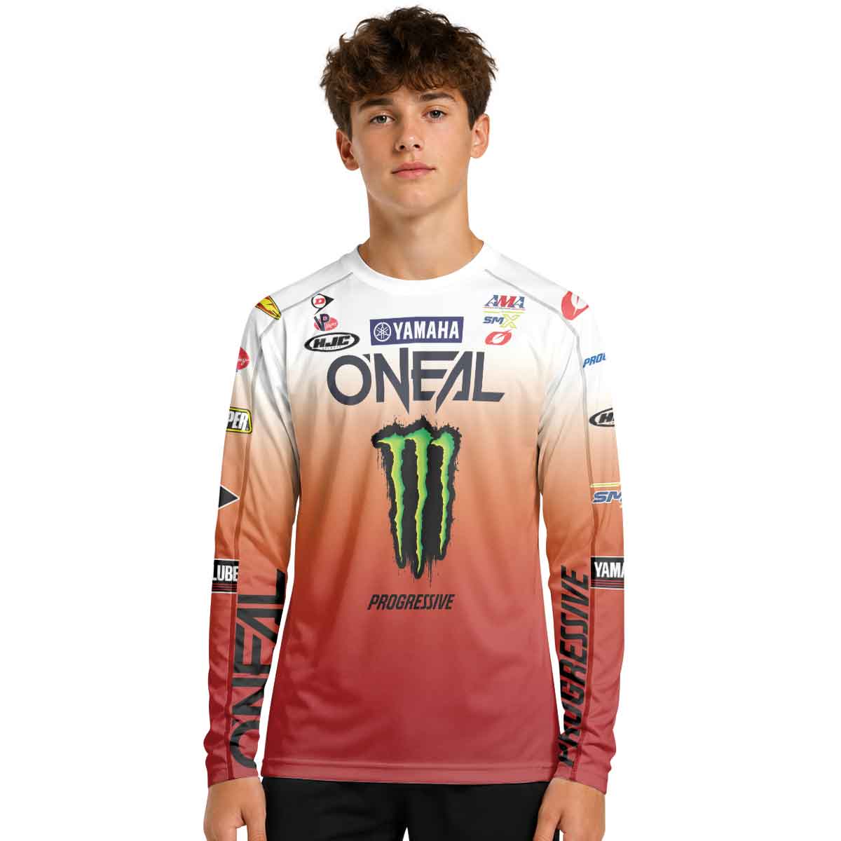 Cooper Webb 32 Oneal Orange Youth Long Sleeve Motocross Jersey