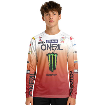 Cooper Webb 32 Oneal Orange Youth Long Sleeve Motocross Jersey