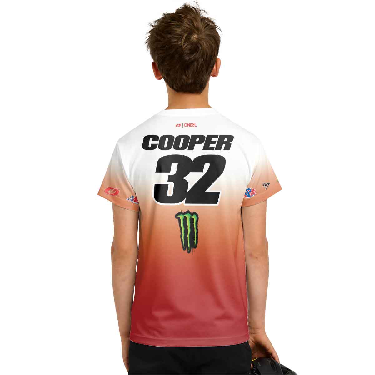 Cooper Webb 32 Oneal Orange Youth Short Sleeve Motocross Jersey