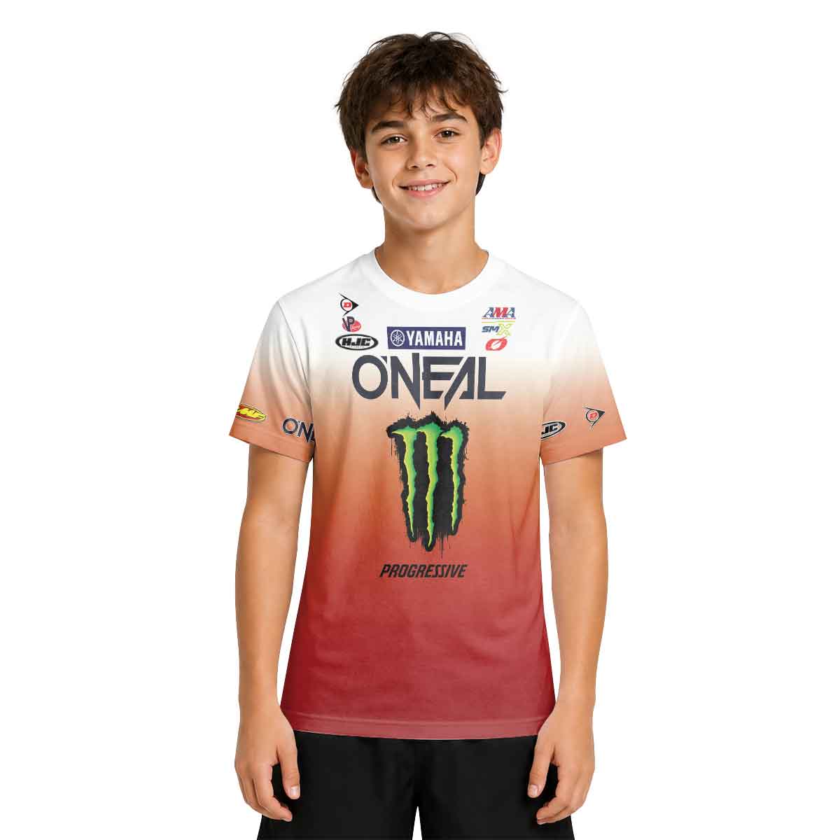 Cooper Webb 32 Oneal Orange Youth Short Sleeve Motocross Jersey