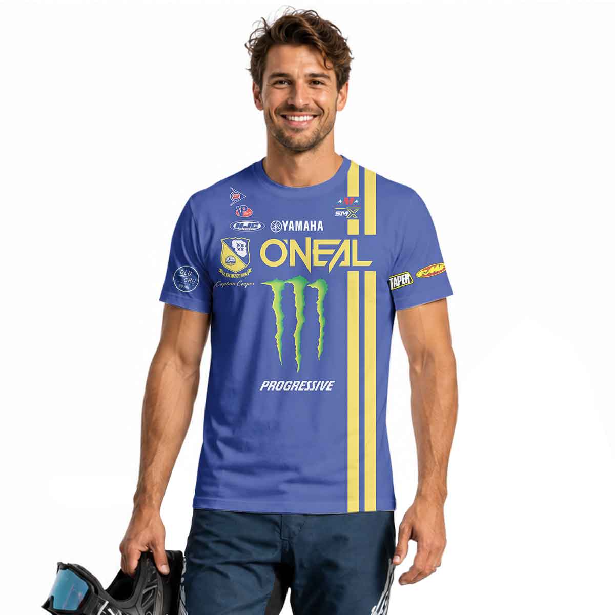 Cooper Webb 32 Oneal Yellow Stripe Short Sleeve Motocross Jersey
