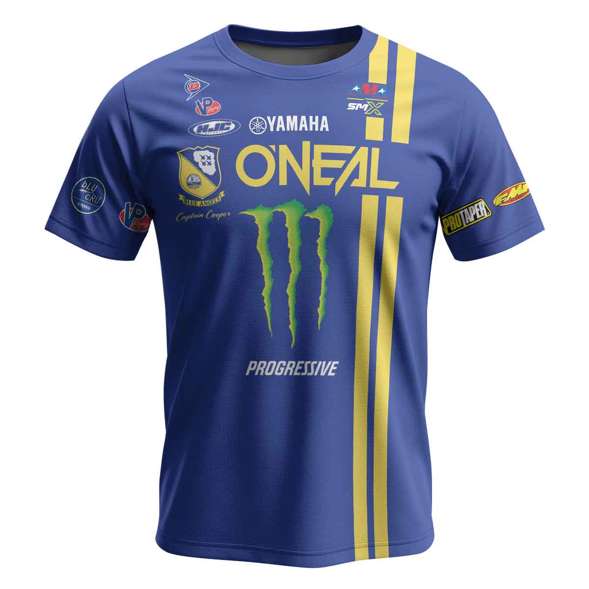 Cooper Webb 32 Oneal Yellow Stripe Youth Short Sleeve Motocross Jersey