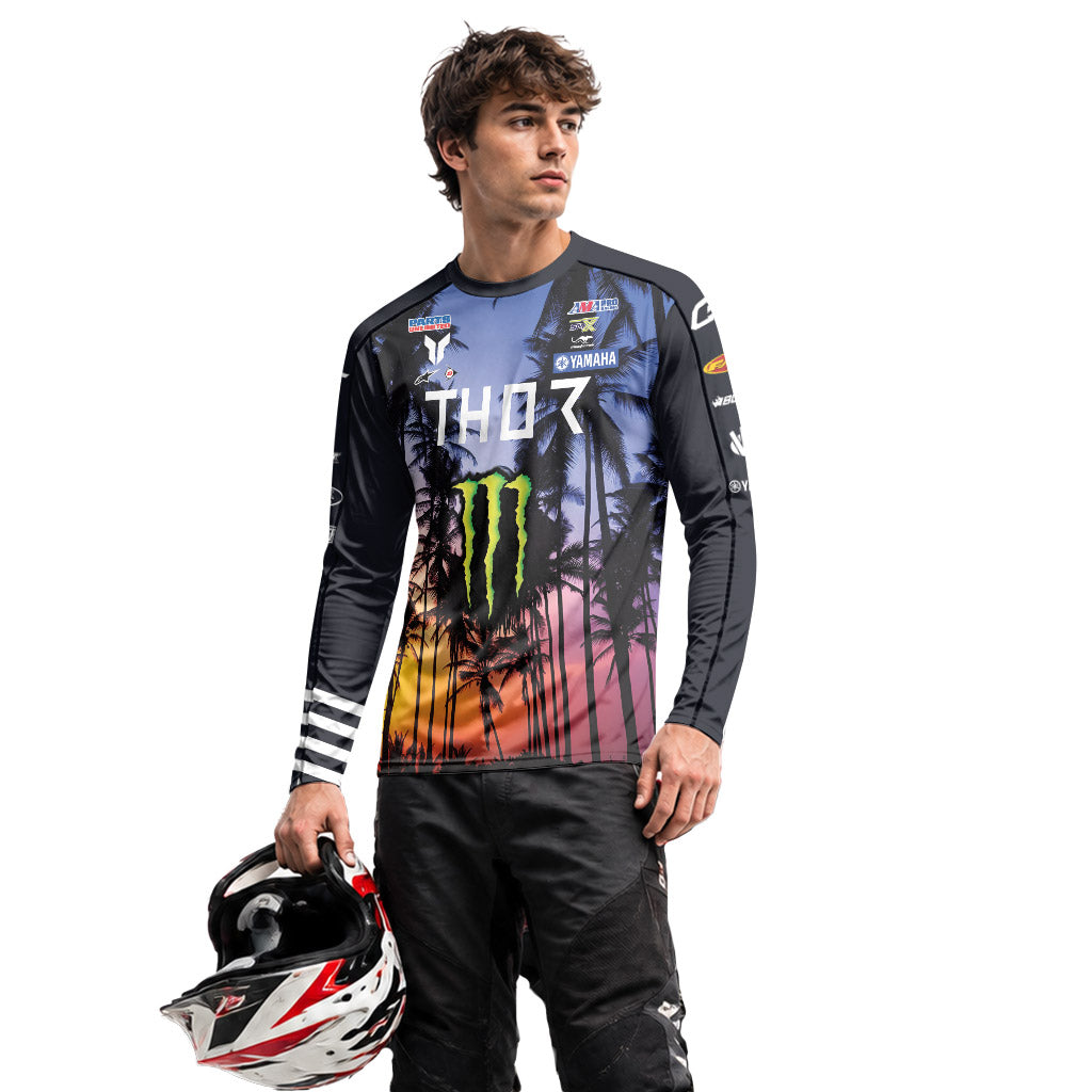 Deegan Danger 1 Thor Tropical Long Sleeve Motocross Jersey