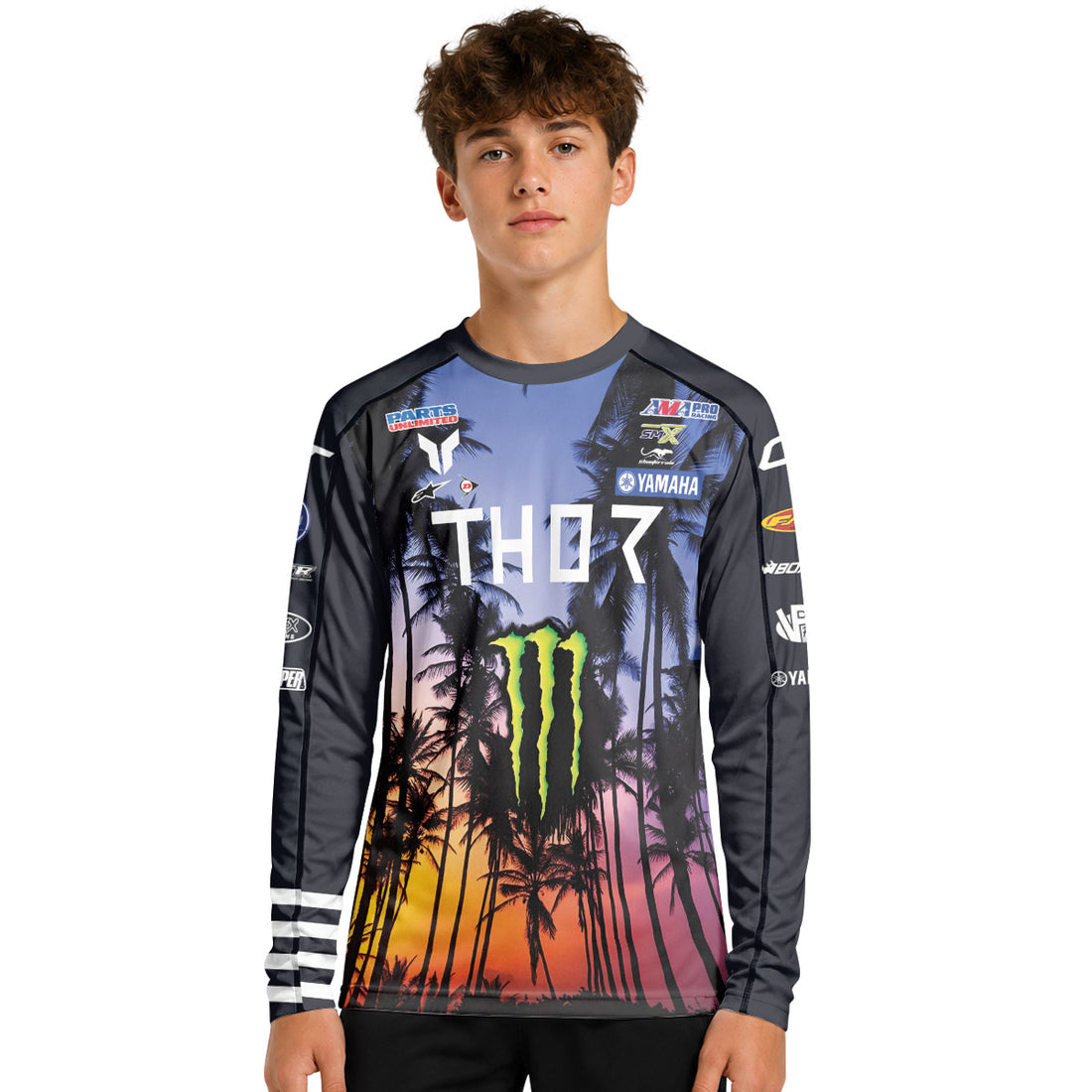 Deegan Danger 1 Thor Tropical Youth Long Sleeve Motocross Jersey