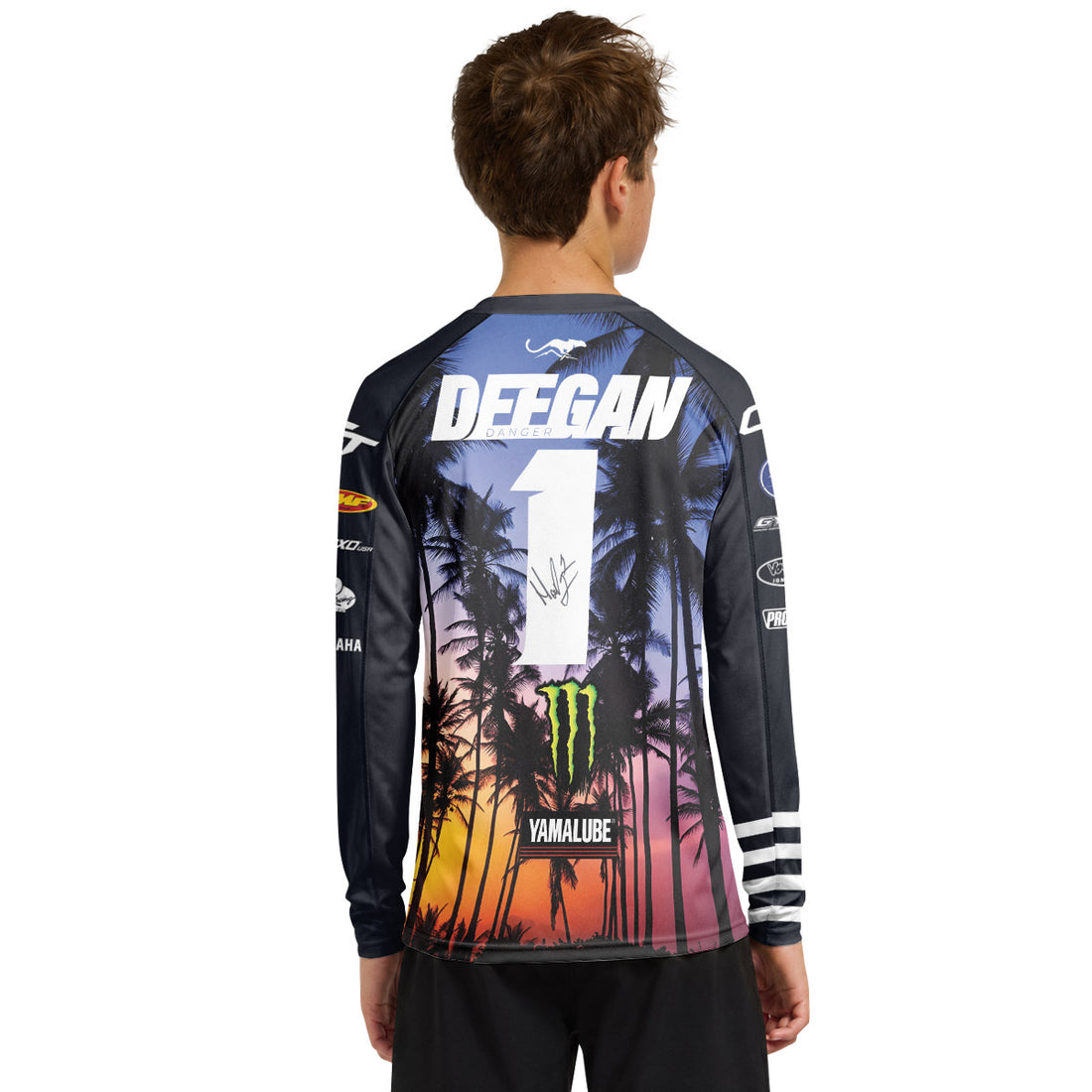 Deegan Danger 1 Thor Tropical Youth Long Sleeve Motocross Jersey