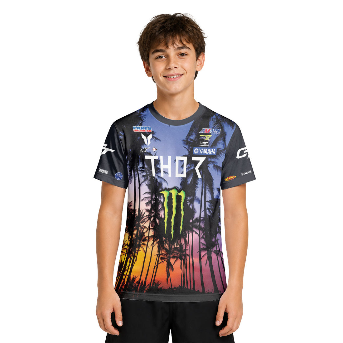 Deegan Danger 1 Thor Tropical Youth Short Sleeve Motocross Jersey