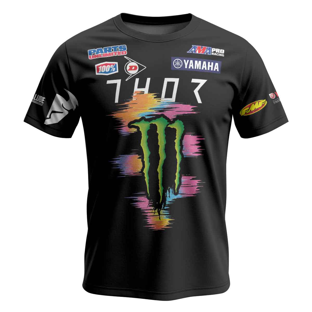 Dylan Ferrandis 14 Monster Rainbow Brush Stroke Short Sleeve Motocross Jersey