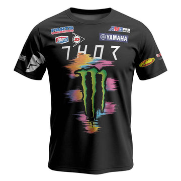 Dylan Ferrandis 14 Monster Rainbow Brush Stroke Short Sleeve Motocross Jersey